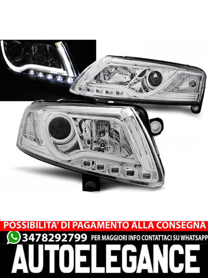 CHROME HEADLIGHT TUBE SUITABLE FOR AUDI A6 C6 04.04-08 