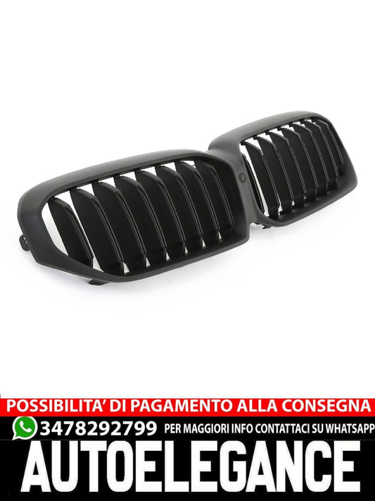 ADATTO PER BMW SERIE 5 G30 G31 LCI SPORT GRIGLIA RADIATORE NERO OPACO