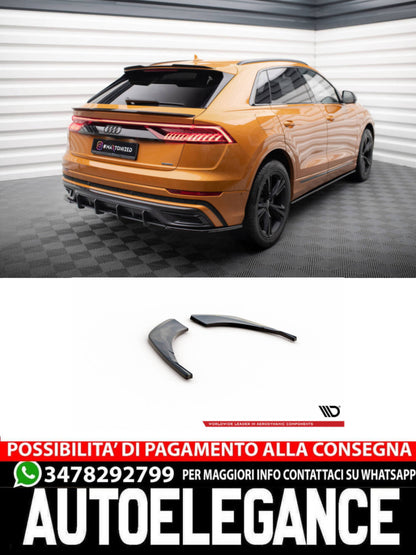 SPLITTER LATERALI POSTERIORI ADATTO PER AUDI Q8 S-LINE ( 2018- )
