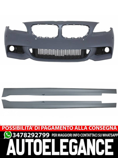 Front Bumper and Side Skirts Fit for BMW F10 F11 5 Series 2011-2014 