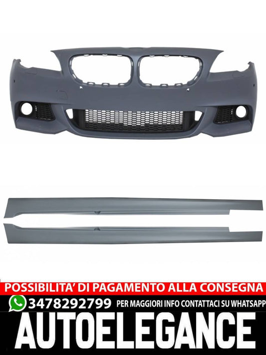 Front Bumper and Side Skirts Fit for BMW F10 F11 5 Series 2011-2014 