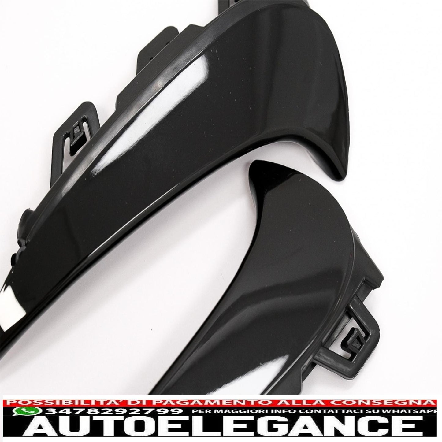 Alette aerodinamiche per paraurti posteriore, alette laterali flics, adatte per mercedes gla suv h247 (2020-up) sport line piano nero AUTOELEGANCERICAMBI