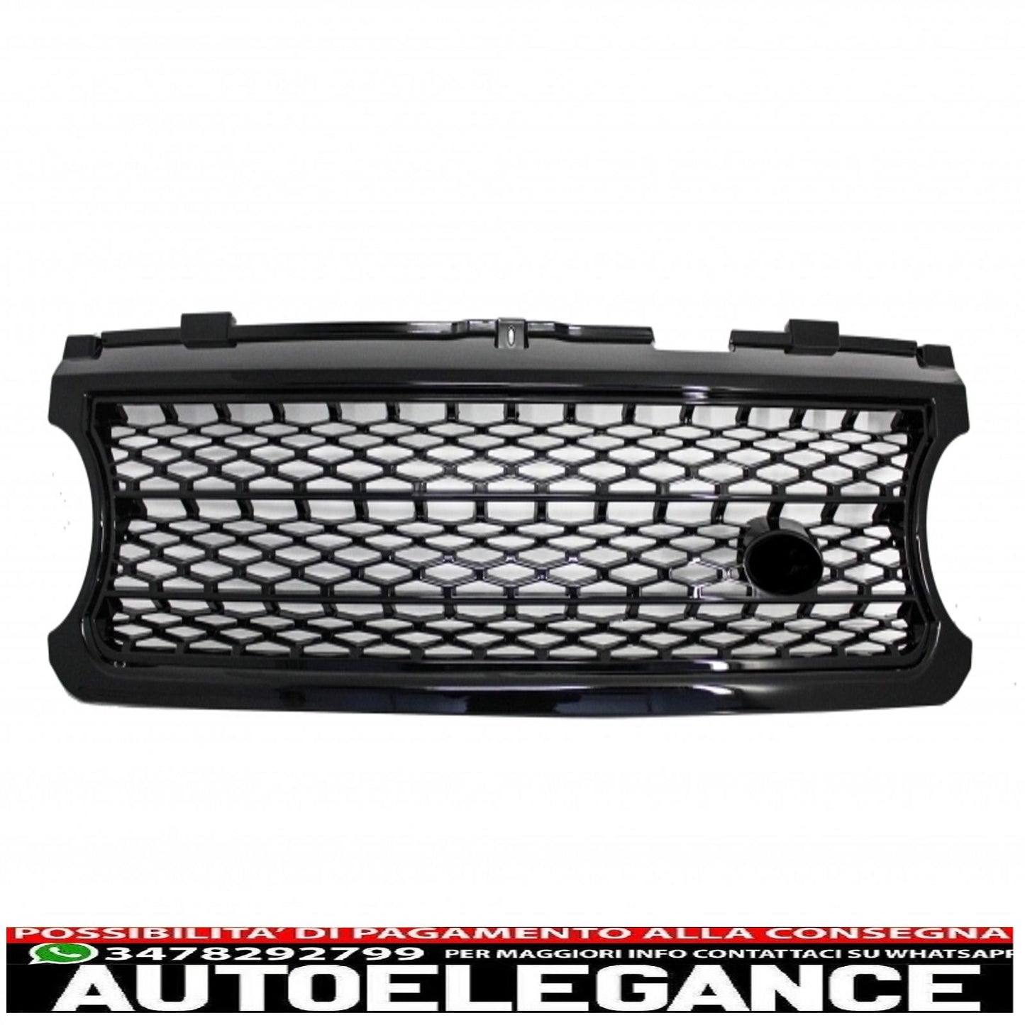 central grille with side vents suitable for land rover vogue iii l322 (2006-2009) supercharged edition autobiography black 
