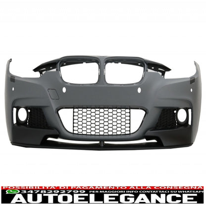 kit carrozzeria completo adatto per bmw serie 3 f30 (2011-2019) design m-performance con doppie punte cromate e parafanghi anteriori e cofano motore