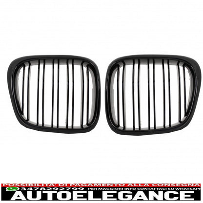 body kit suitable for bmw 5 series e39 (1997-2003) double outlet m5 design with chrome fog lights and piano black central grilles