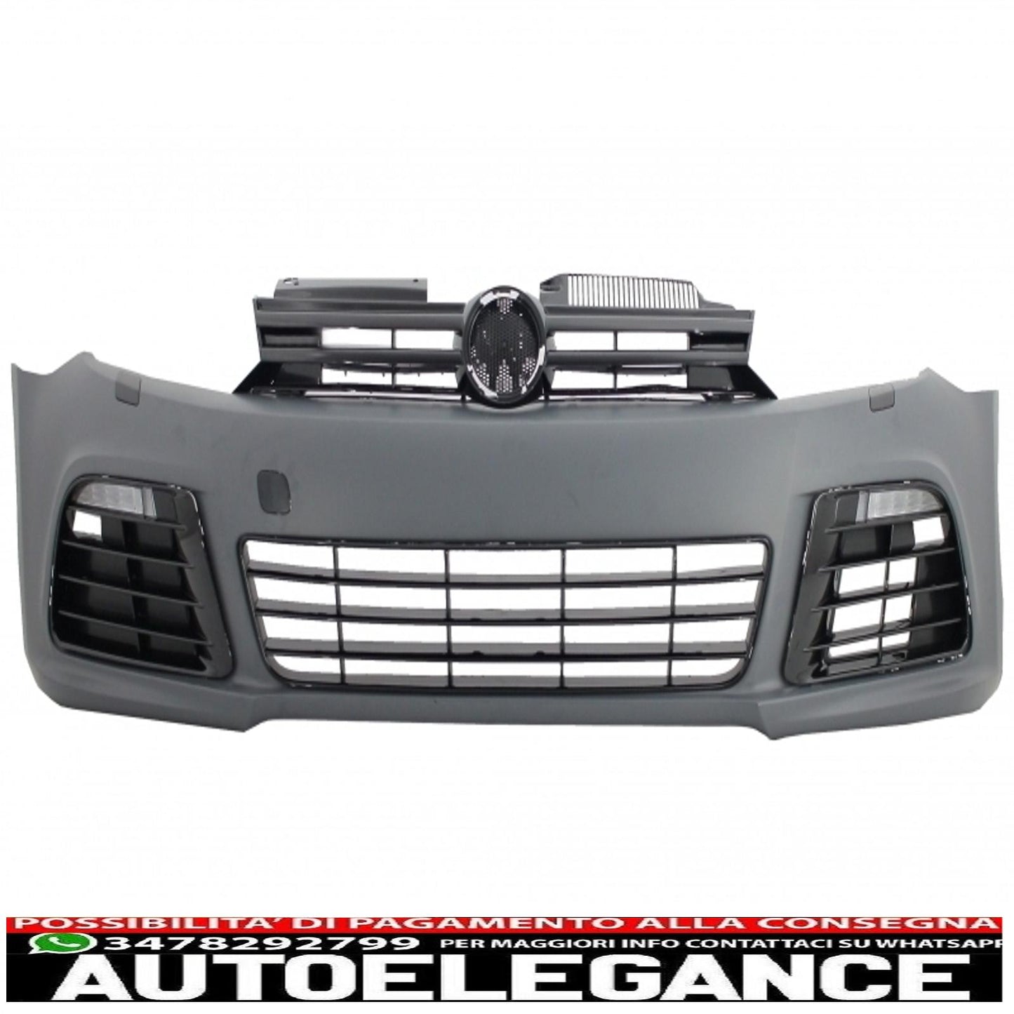 complete body kit suitable for vw golf vi 6 mk6 (2008-2013) r20 design with led headlights and rear lights dynamic cornering light + full exhaust system 