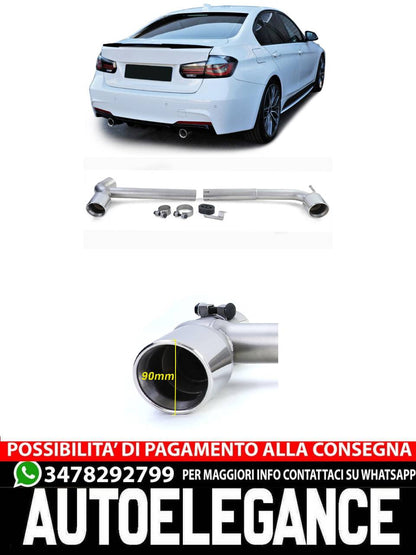 Conversione duplex scarico adatta BMW F30 F31 316 318 320 F32 F33 F36 418 420- AUTOELEGANCERICAMBI