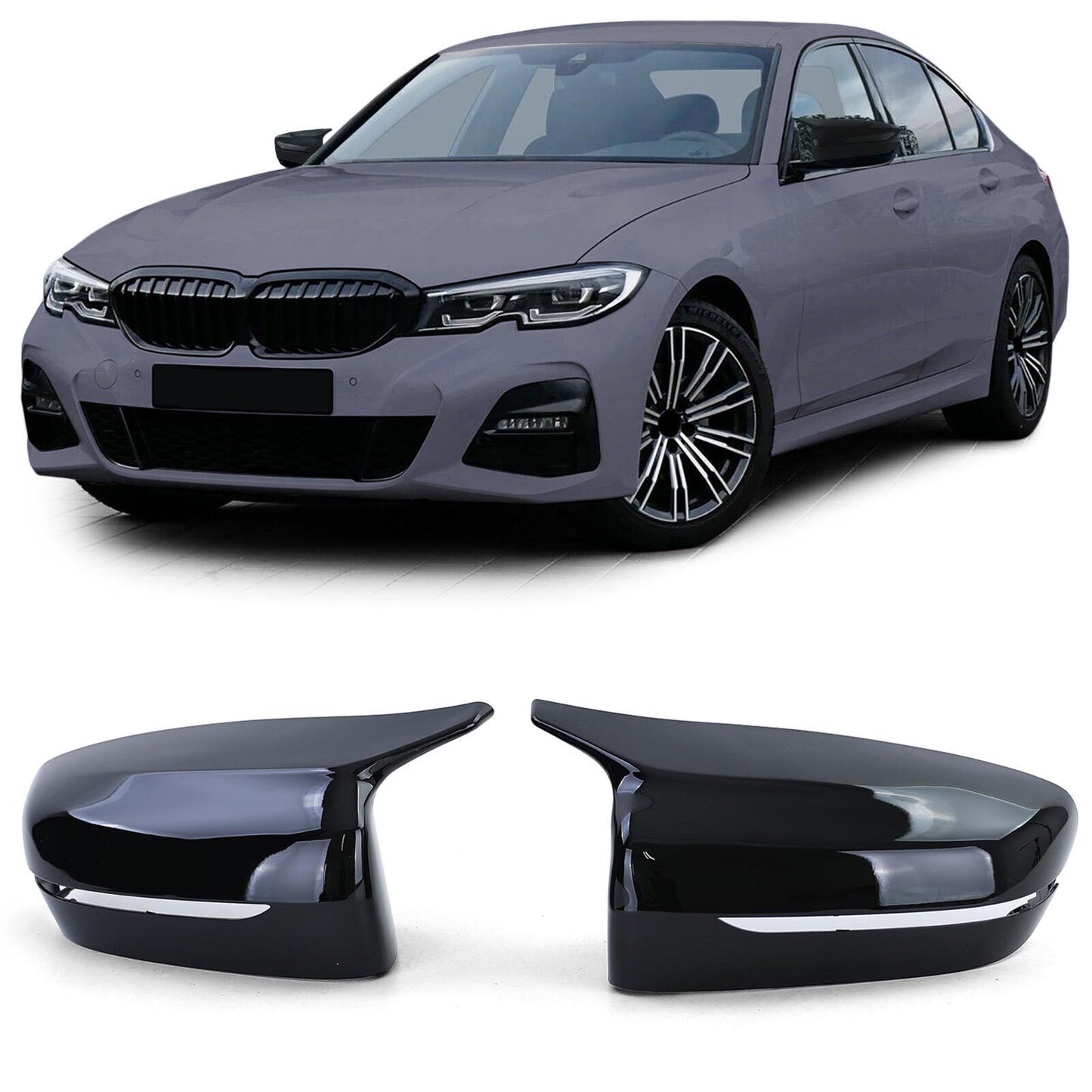 Calotte specchietti retrovisori lucidi di ricambio adatti per BMW G20 G21 G30 G31 G11 G14 G15 AUTOELEGANCERICAMBI