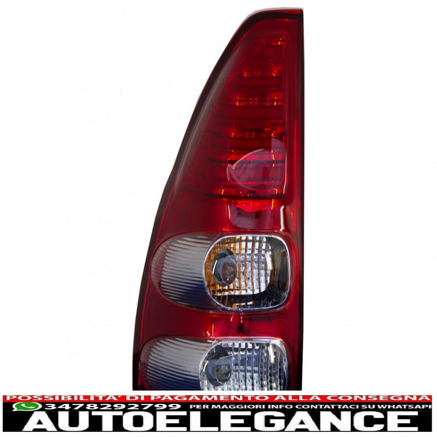 led rear lights suitable for toyota land cruiser fj120 (2003-2008) transparent red