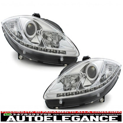 dayline headlights suitable for Seat leon 1p1 (2005-2009) chrome drl optics 
