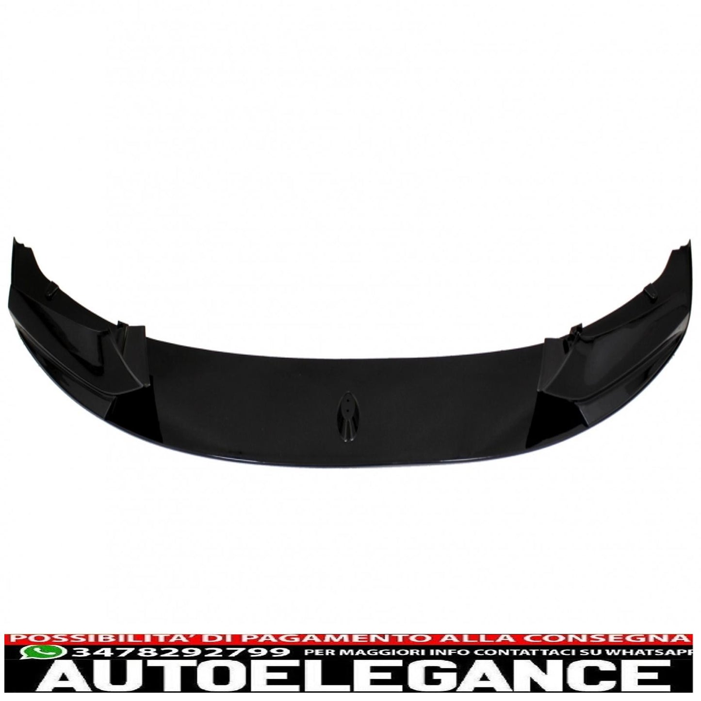 Front Bumper Spoiler Lip Fit For BMW 5 Series F10 F11 Sedan Touring (2011-2017) M-Performance Piano Black 