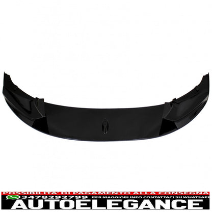 Front Bumper Spoiler Lip Fit For BMW 5 Series F10 F11 Sedan Touring (2011-2017) M-Performance Piano Black 
