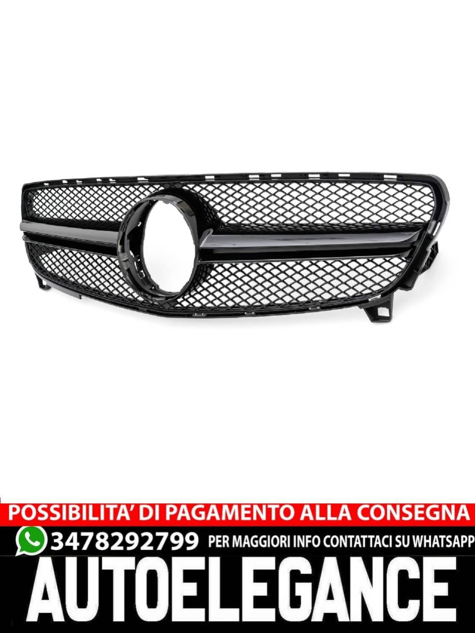AMG LOOK SPORT GRILLE FOR MERCEDES W176 A-CLASS FACELIFT 15-18