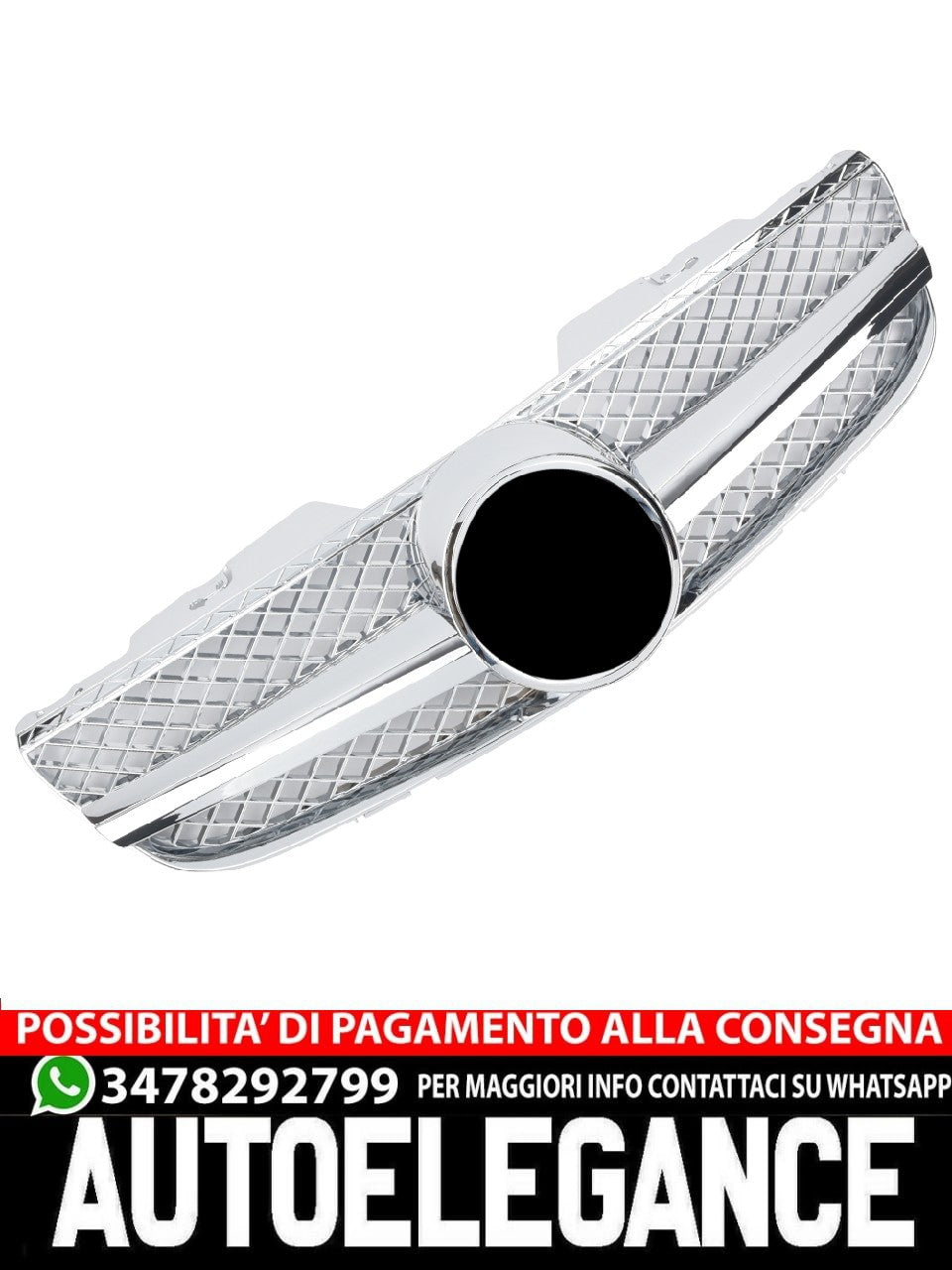 Griglia sportiva per Mercedes R230 SL 2006-2008 cromata AMG LOOK