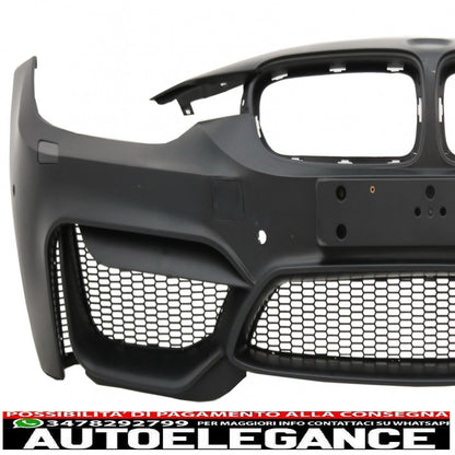 paraurti anteriore adatto per bmw serie 3 f30 f31 pre-lci e lci (2011-2018) design m4