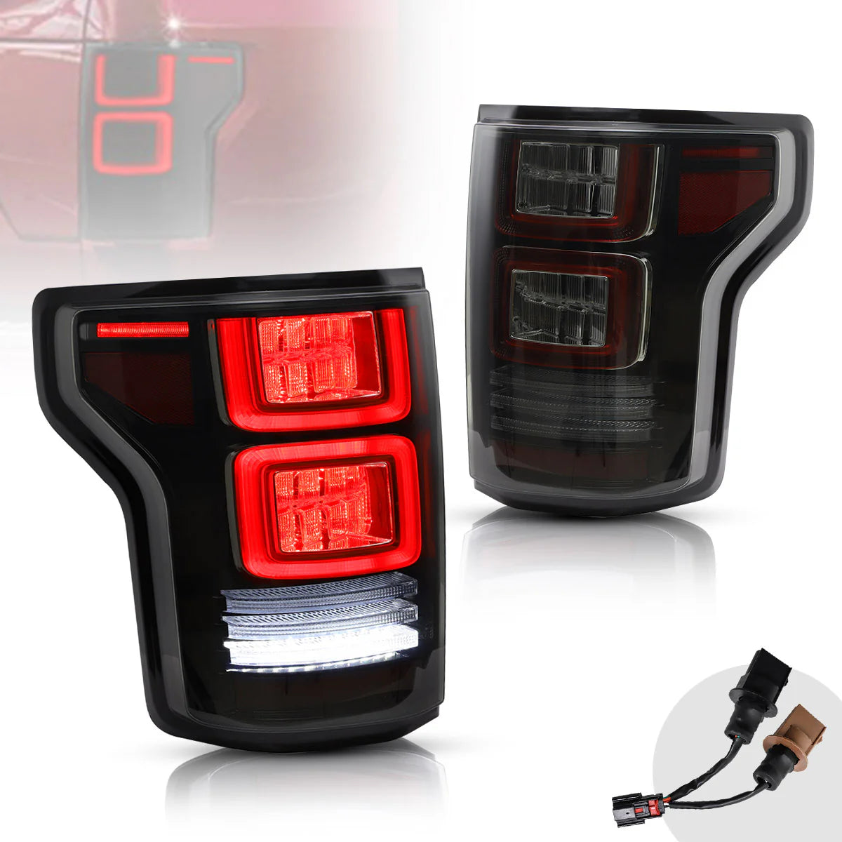 Fari per proiettori a LED e fanali posteriori a LED completi per Ford F150 2018-2020 (non adatto per Ford F-150 Raptor 2017-2020)