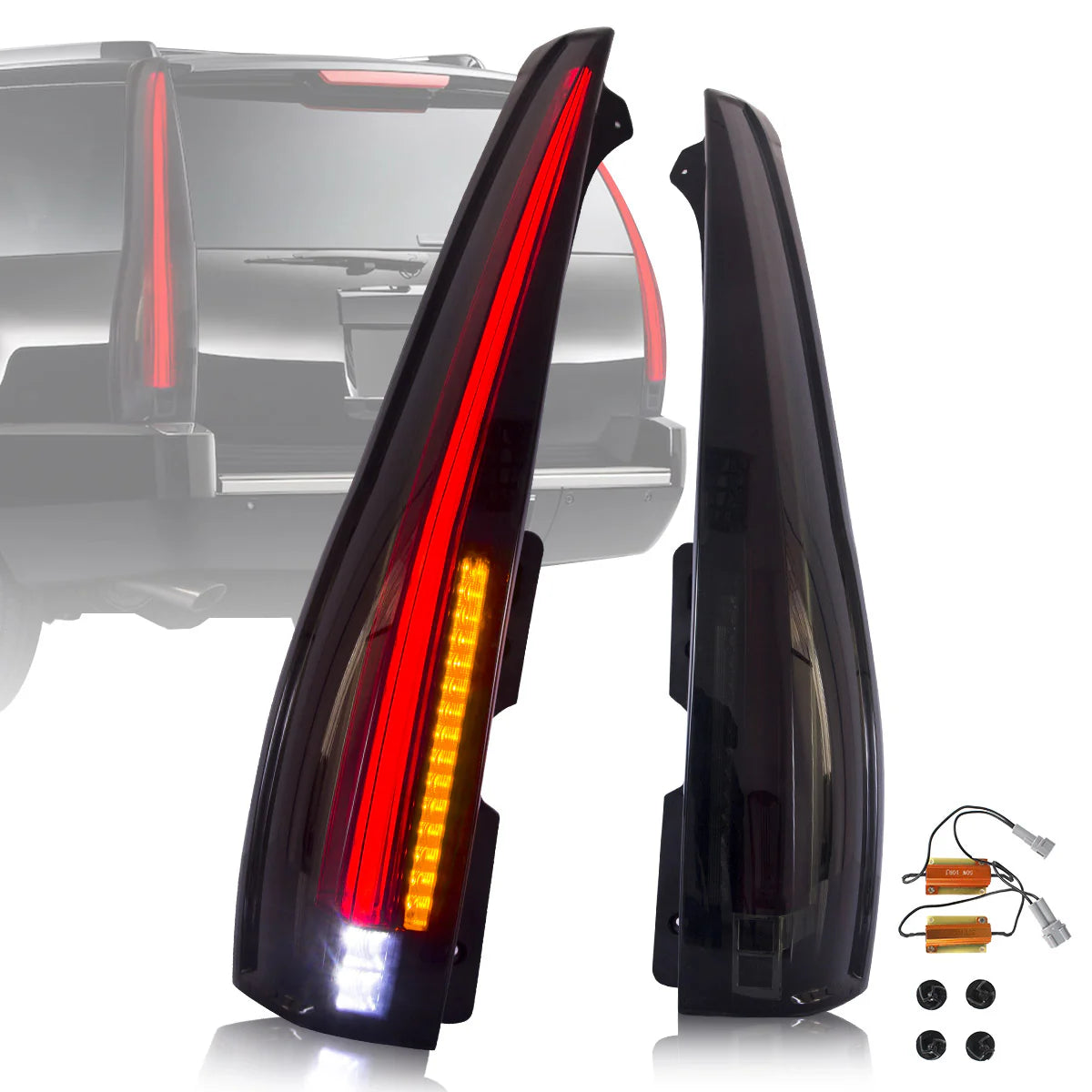 Luci posteriori suburbane GMC Yukon Tahoe 2007-2014 ABS, PMMA, materiale VETRO YAB-GMC-0156B