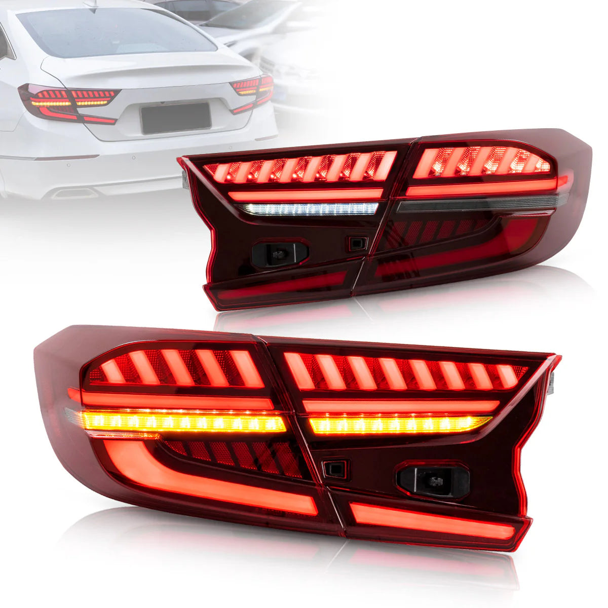 Fanali posteriori a LED per Honda Accord 10th 2018-up con indicatori sequenziali YAB-HD-0307