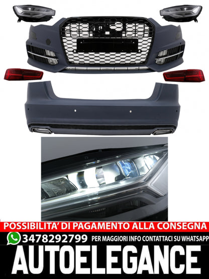 Kit carrozzeria completo adatto per Audi A6 C7 4G Berlina (2011-2017) Conversion