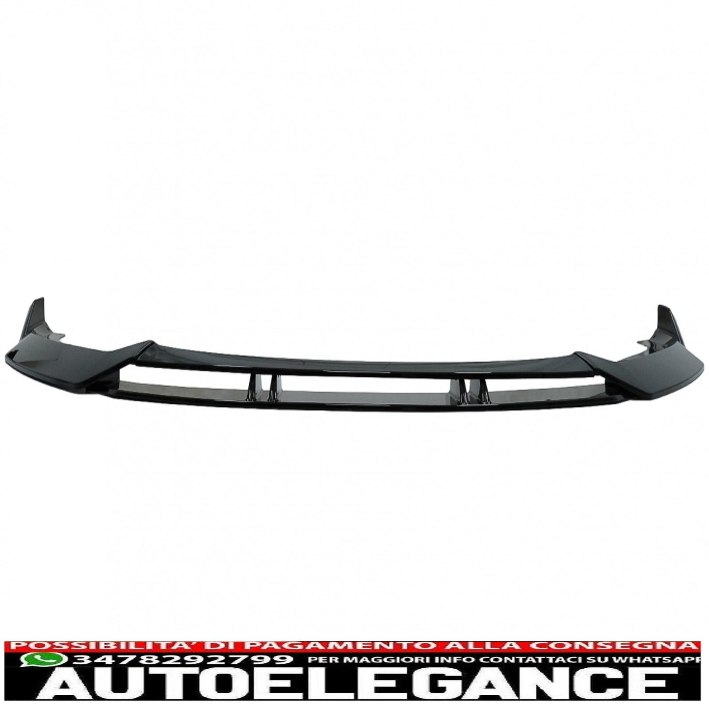 Rear Bumper Diffuser Valance Suitable for Audi A3 8V Facelift (2017-2019) with Front Bumper Spoiler Additional Hatchback Sportback RS3 Only S-Line Bumper Design Piano Black
