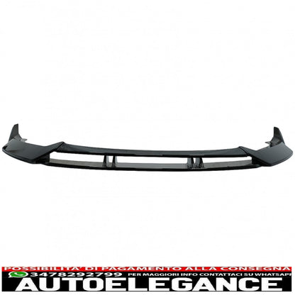 Rear Bumper Diffuser Valance Suitable for Audi A3 8V Facelift (2017-2019) with Front Bumper Spoiler Additional Hatchback Sportback RS3 Only S-Line Bumper Design Piano Black