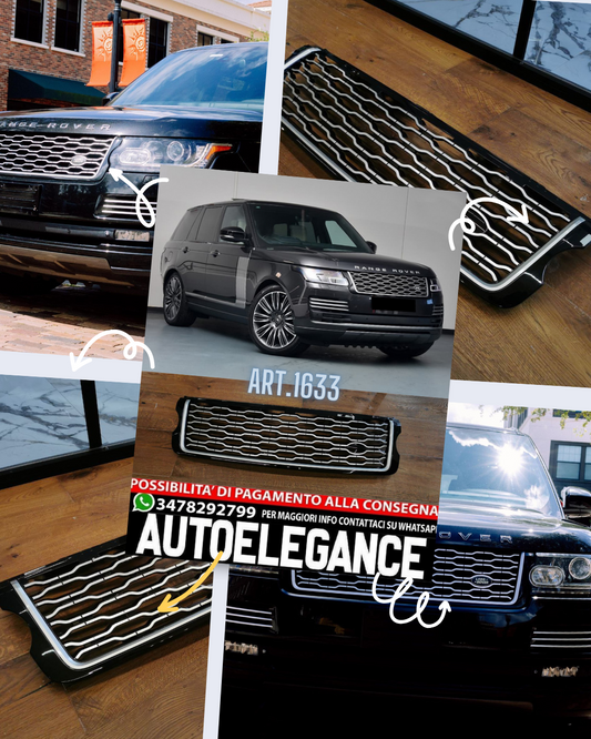 GRIGLIA RANGE ROVER VOGUE L405 2013-2017 LOOK 2018+ NERO E CROMATA