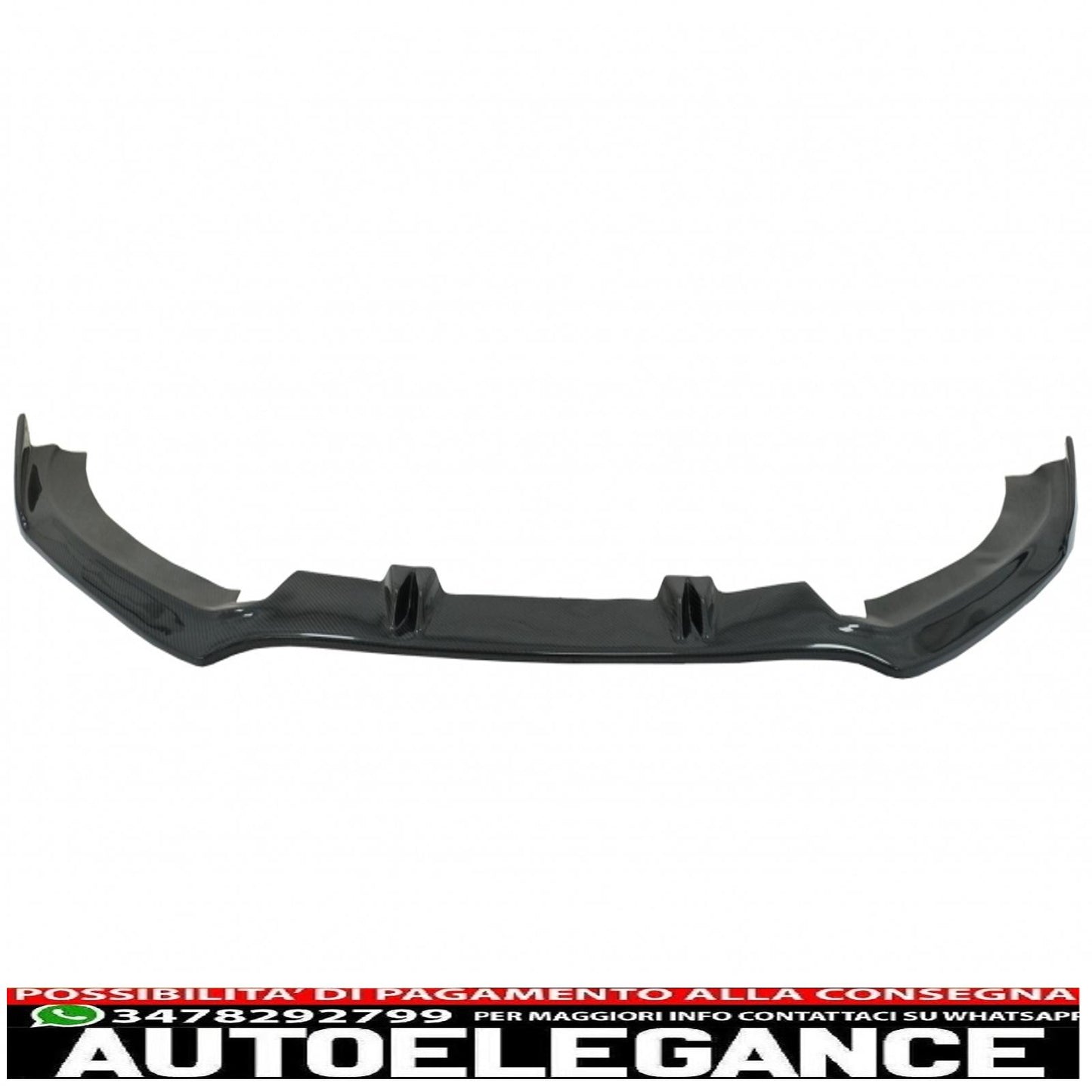 Additional front bumper spoiler suitable for audi a6 c7 4g rs6 (2011-2018) real carbon