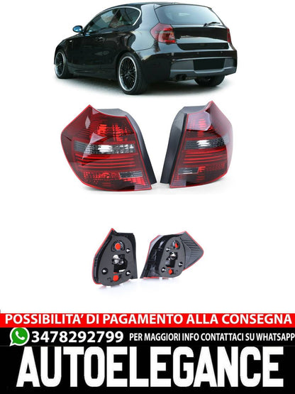 Coppia fanali posteriori a LED fumo nero adatto per BMW E81 E87 07-12- AUTOELEGANCERICAMBI