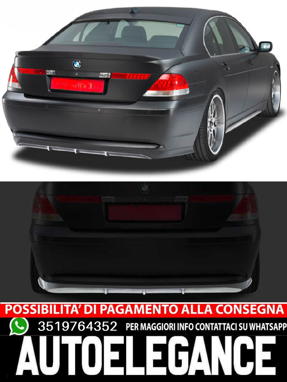 Rear Diffuser suitable for BMW 7er E65 / E66