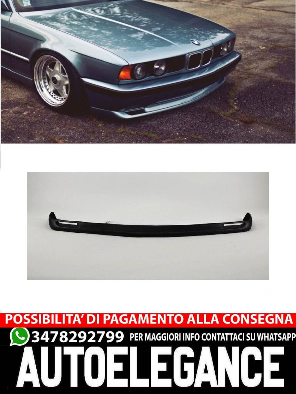 SPOILER adatto per BMW 5 E34 1987-1996 BERLINA