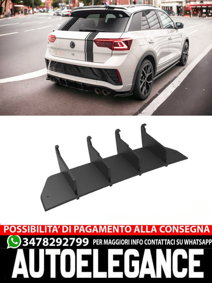 DIFFUSORE POSTERIORE STREET PRO VOLKSWAGEN T-ROC R MK1 FACELIFT