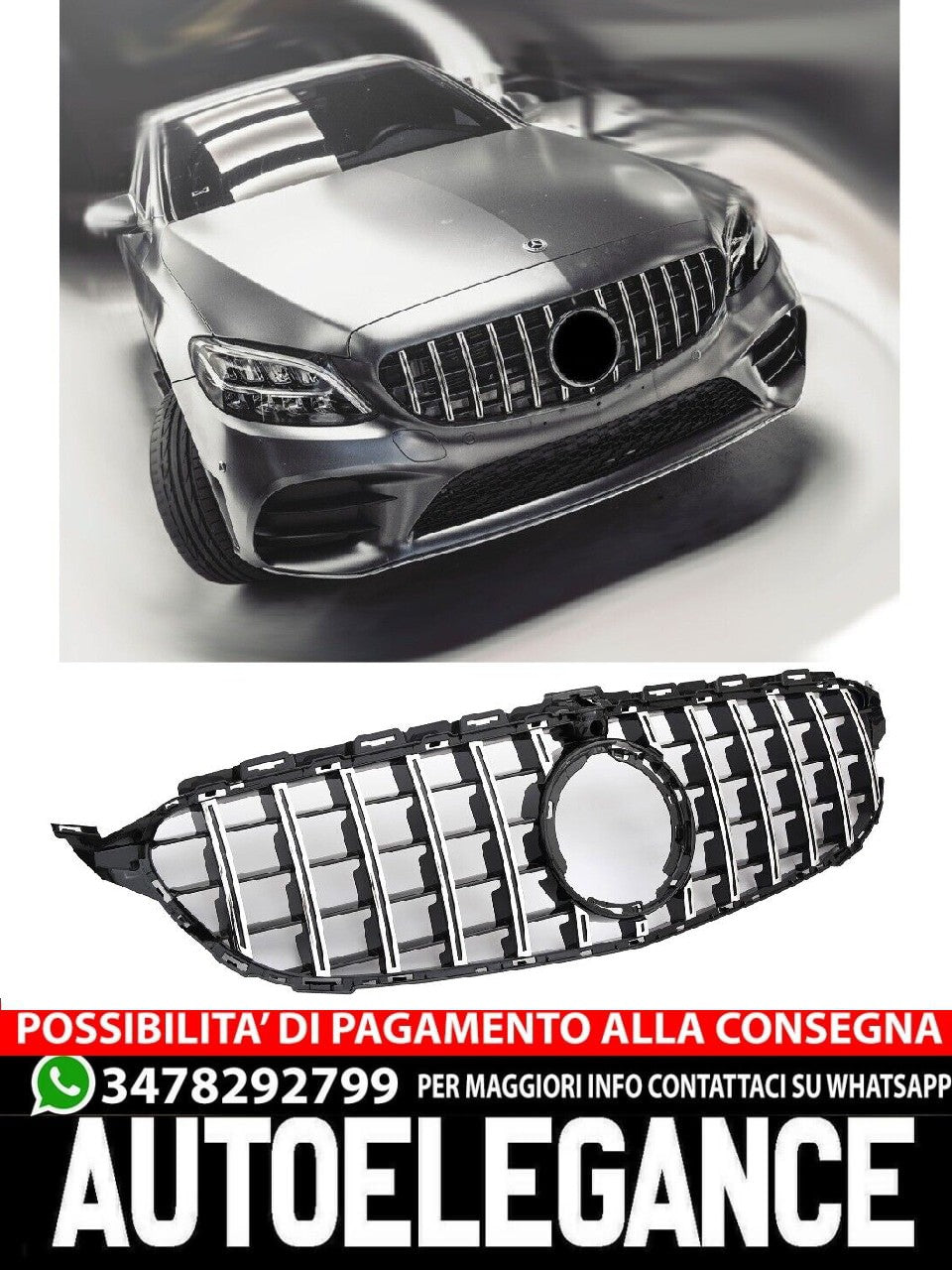 Griglia a 360° per Mercedes W205 FACELIFT Panamericana AMG GT