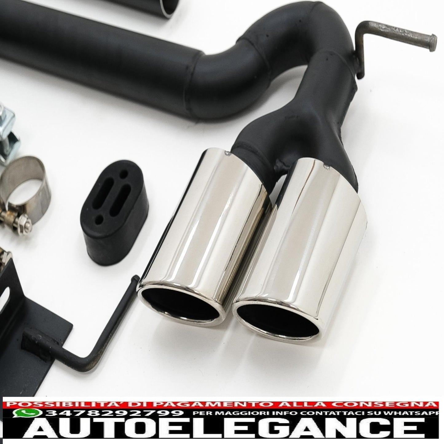 exhaust system suitable for audi a3 8v sedan cabrio (2012-2019) sport design 