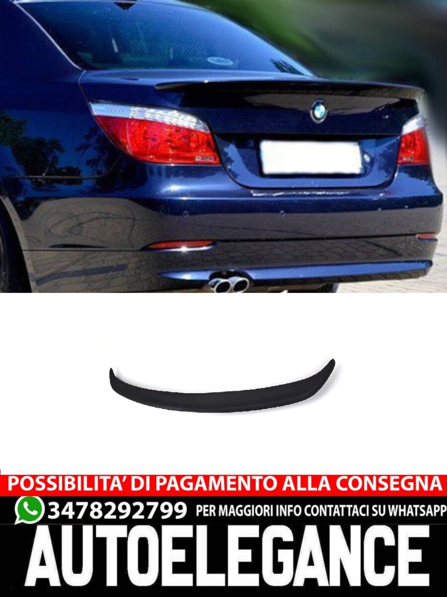 SPOILER adatto per BMW 5 E60 2003-2010