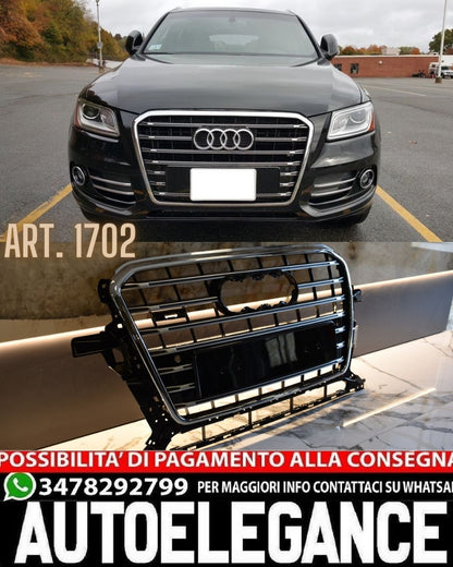 GRIGLIA ADATTA PER AUDI Q5 8R 2012-2016 LOOK SQ5 PROFILI DESIGN CROMATO
