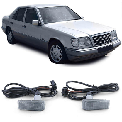 Smoked Black Side Indicator for Mercedes W202 93-97 SL R129 89-01 E W140 S W201