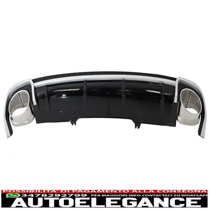 Punte di scarico del diffusore della mantovana del paraurti posteriore adatte per audi a4 b9 8w (2016-2018) berlina avant rs4 design