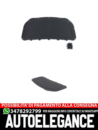 Tappetino isolante cofano con clip per VW Touran 1T3 Caddy 2K 2C 10-15