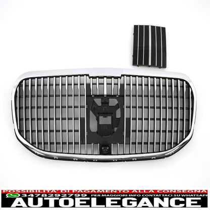 The sports radiator grille fits the Mercedes X167 GLS in Maybach look 