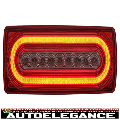 Full LED rear lights suitable for Mercedes G-Class W463 (1989-2015) transparent red