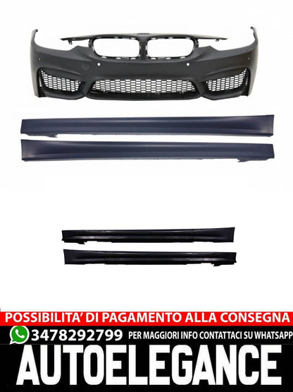 Paraurti anteriore con minigonne adatto per BMW Serie 3 F30 F31(2011-2018)