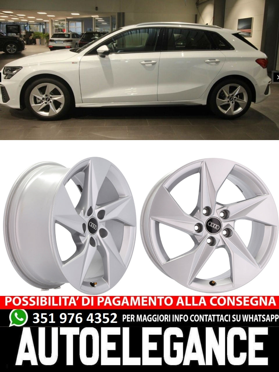 ALLOY WHEEL 17" Suitable for AUDI CUPRA FORD SEAT SKODA VW 
