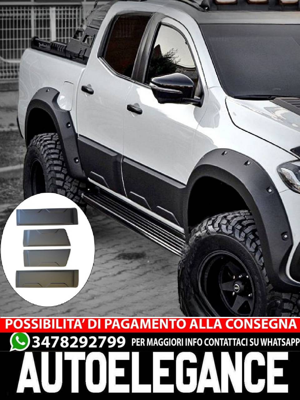 PARAFANGO adatto per MERCEDES W470 X Classe 2017+