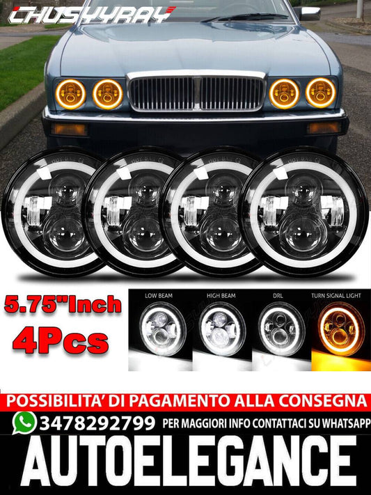 4PCS 5 3/4" 5.75 inch LED HEADLIGHTS HI/LO DRL for Oldsmobile 442 98 F85 Cutlass 