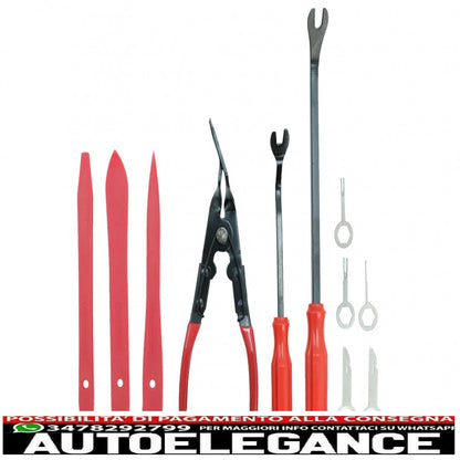 Auto Coating Removal Tool Kit 19pcs Portable Zipper Bag 