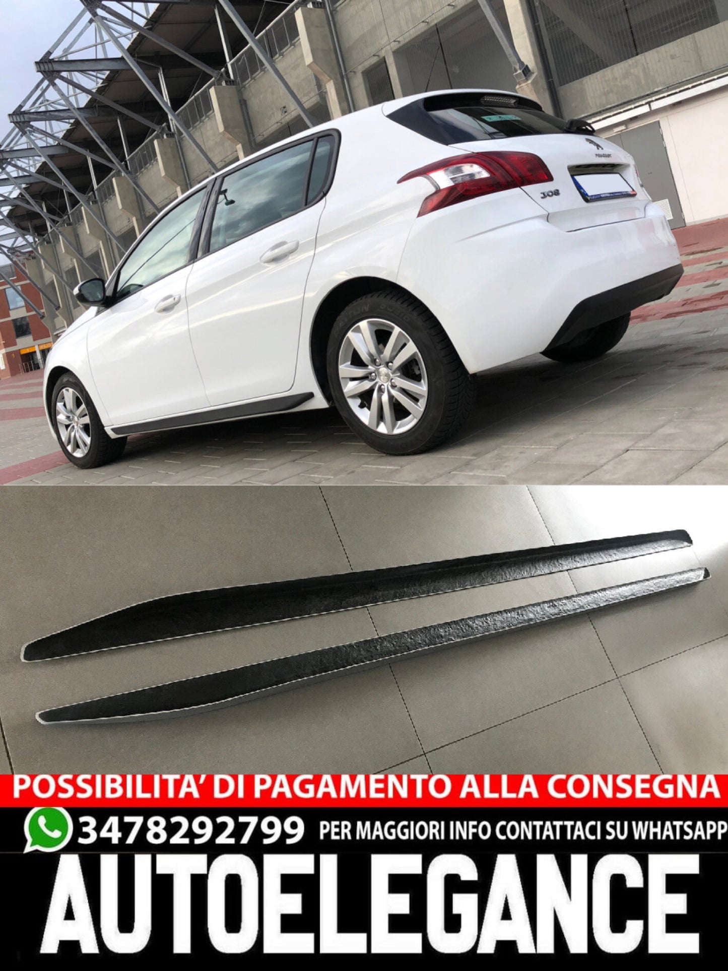 MINIGONNE ADATTE PER PEUGEOT 308 II GTI STILE DAL 2013