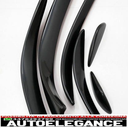 Front Bumper Splitter Wings Flaps Aero Fit For Mercedes C Class W205 S205 C205 A205 (2015-2018) C43 Piano Black Design