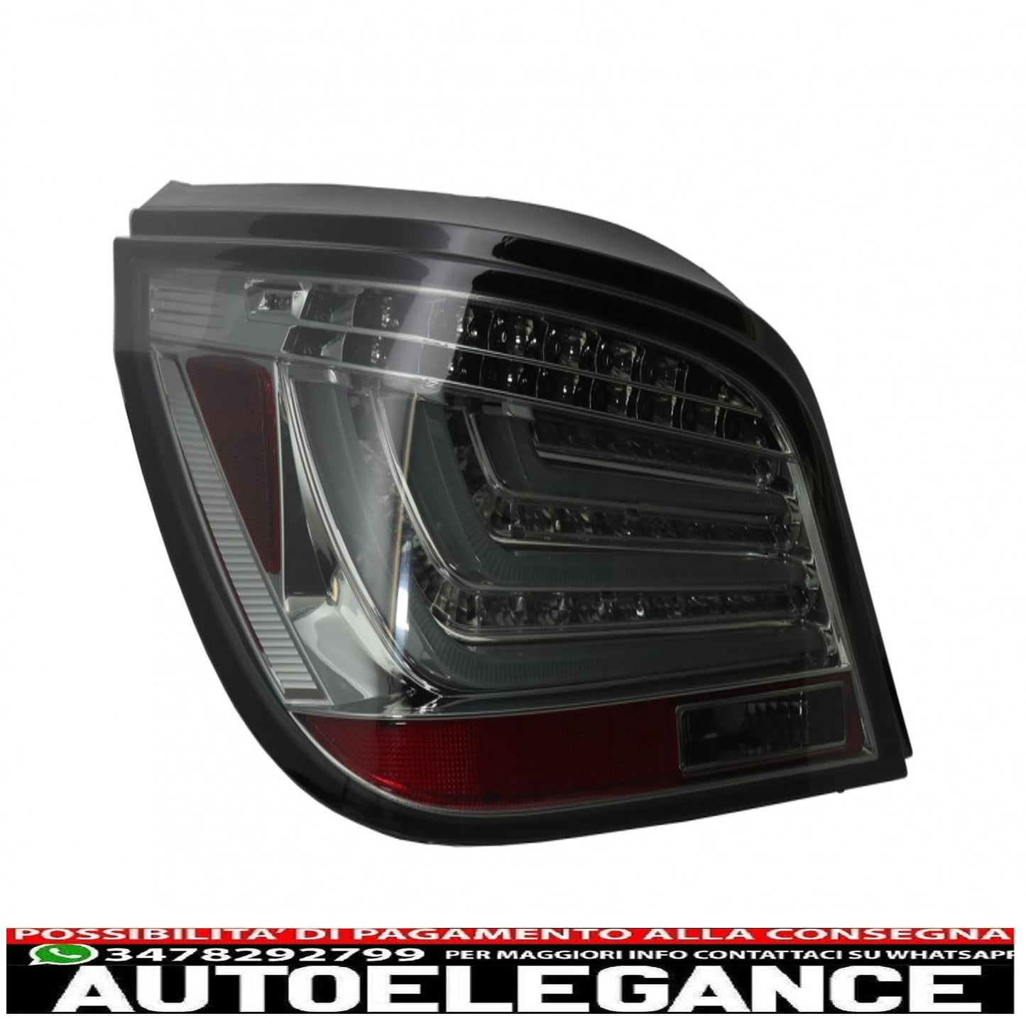 LED bar rear lights suitable for bmw 5 series e60 (2003-2007) smoke