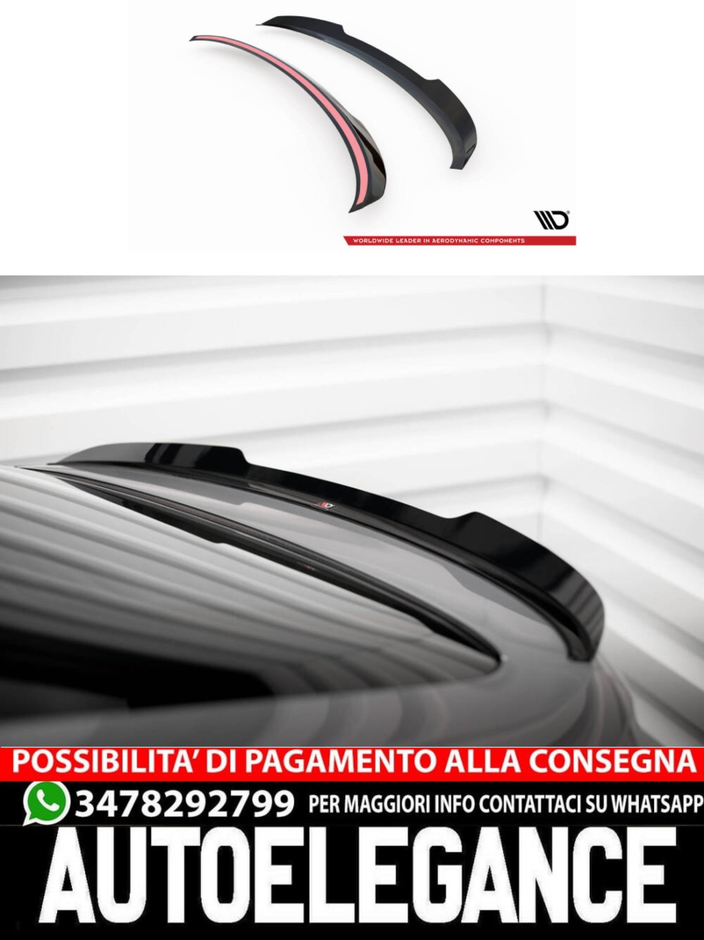 SPOILER CAP ADATTO PER  BMW 5 GT M-PACK F07  2009-2013