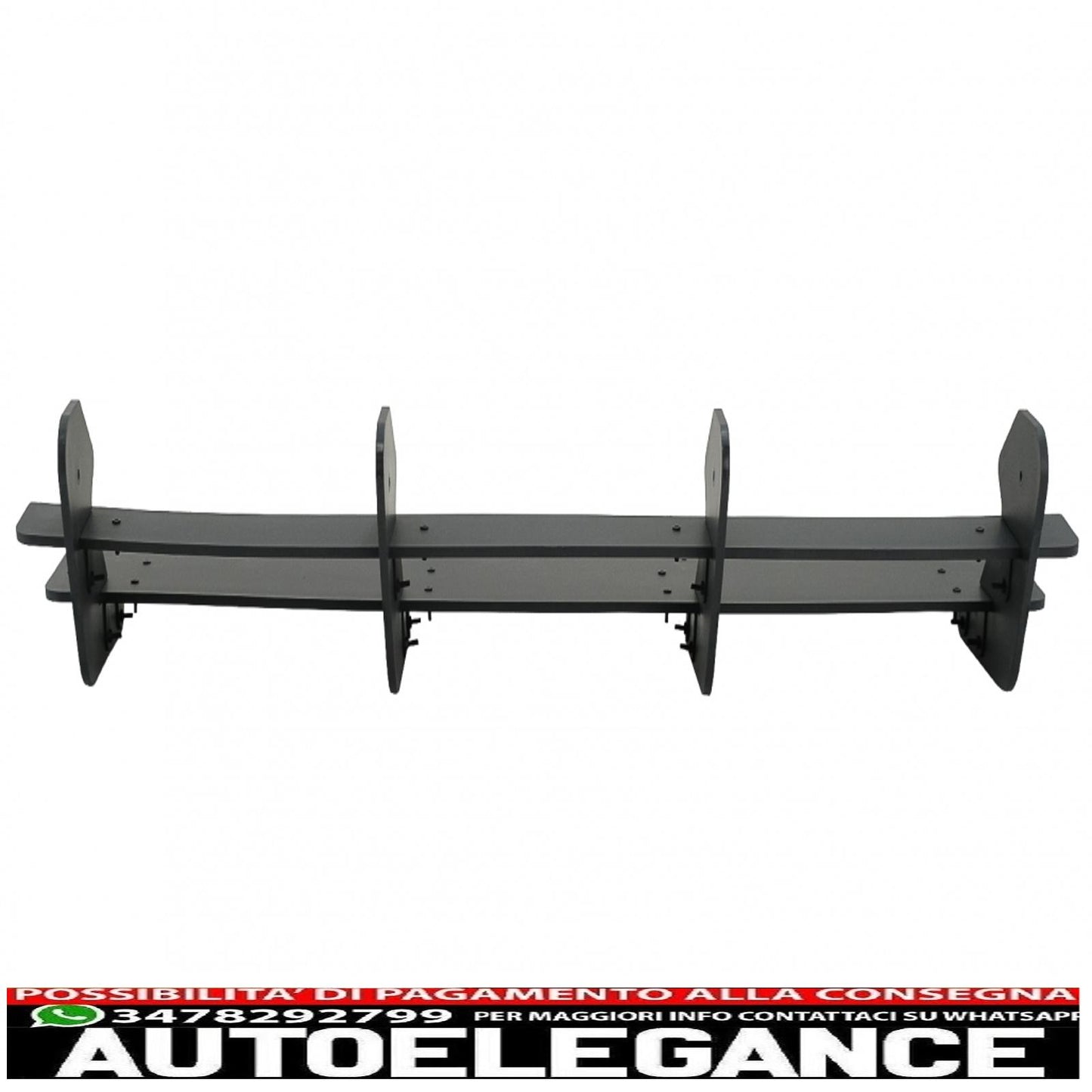 Splitter estensione paraurti posteriore per diffusore adatto a vw golf 7.5 facelift r (2017-2020)